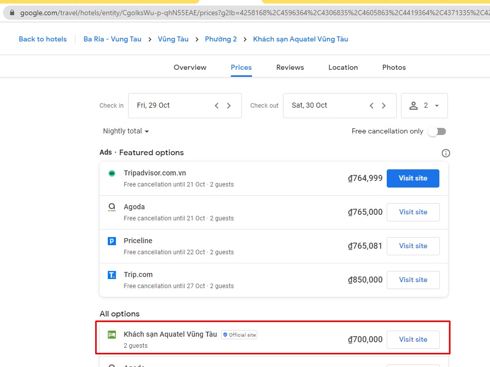 khach san su dung Booking Enngine
